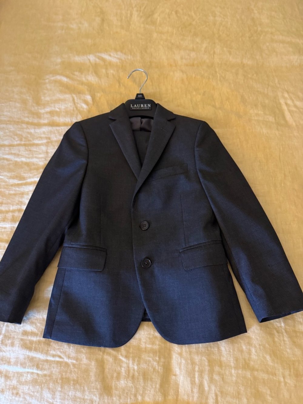 Lauren Ralph Lauren Dark Grey Two-Button Boys suit (blazer & pants) size 8R